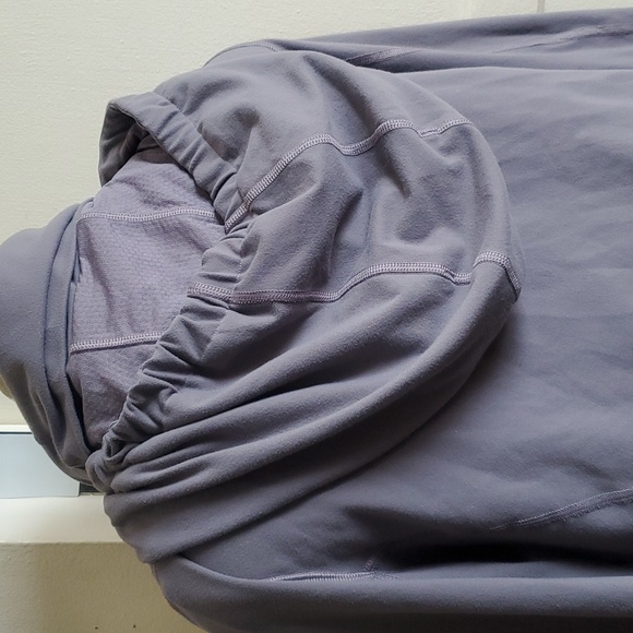 Lululemon Hooded Stride Jacket Heathered Grey Size10 - Picture 6 of 11